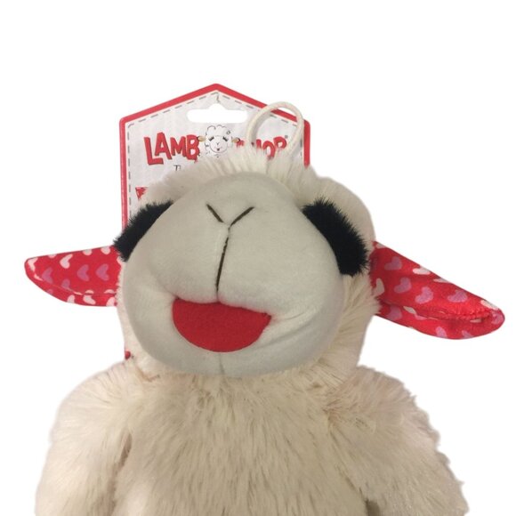 Lamb Chop 14" Large Hearts Floppy Limbs Squeak Plush Dog Toy - Picture 2 of 5